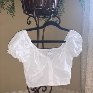 White Oh Polly Blouse